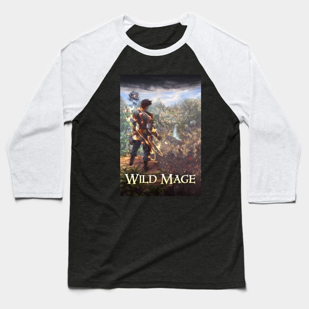 Wild Mage: Water and Stone (Legacy of the Blade) Baseball T-Shirt by Joseph J Bailey Author Designs